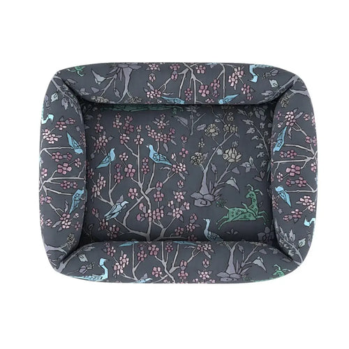 #mightyjunglemidnight Mighty Jungle Pooch Pad - Midnight with Mighty Jungle Midnight inner fabric by The Vale London