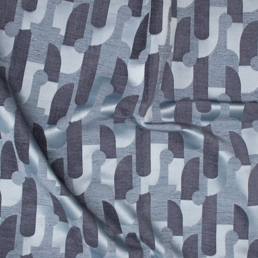 #blueberry Mini Deco fabric in Blueberry by The Vale London