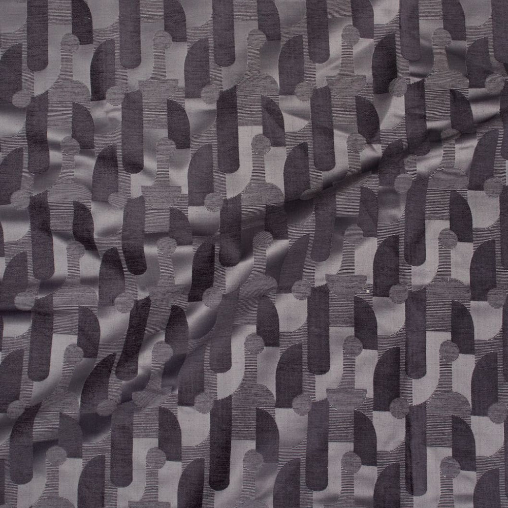 #obsidian Mini Deco fabric in Obsidian by The Vale London