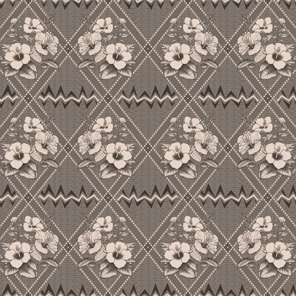 #latte Noreen Check Wallpaper in Latte by The Vale London