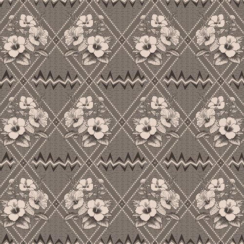 #latte Noreen Check Wallpaper in Latte by The Vale London
