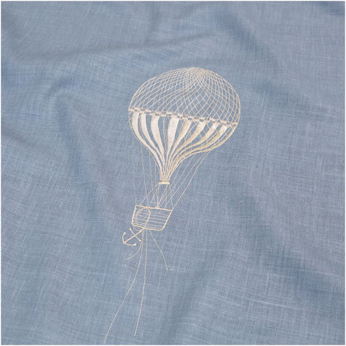 #porcelainblue Pallone fabric in Porcelain Blue by The Vale London