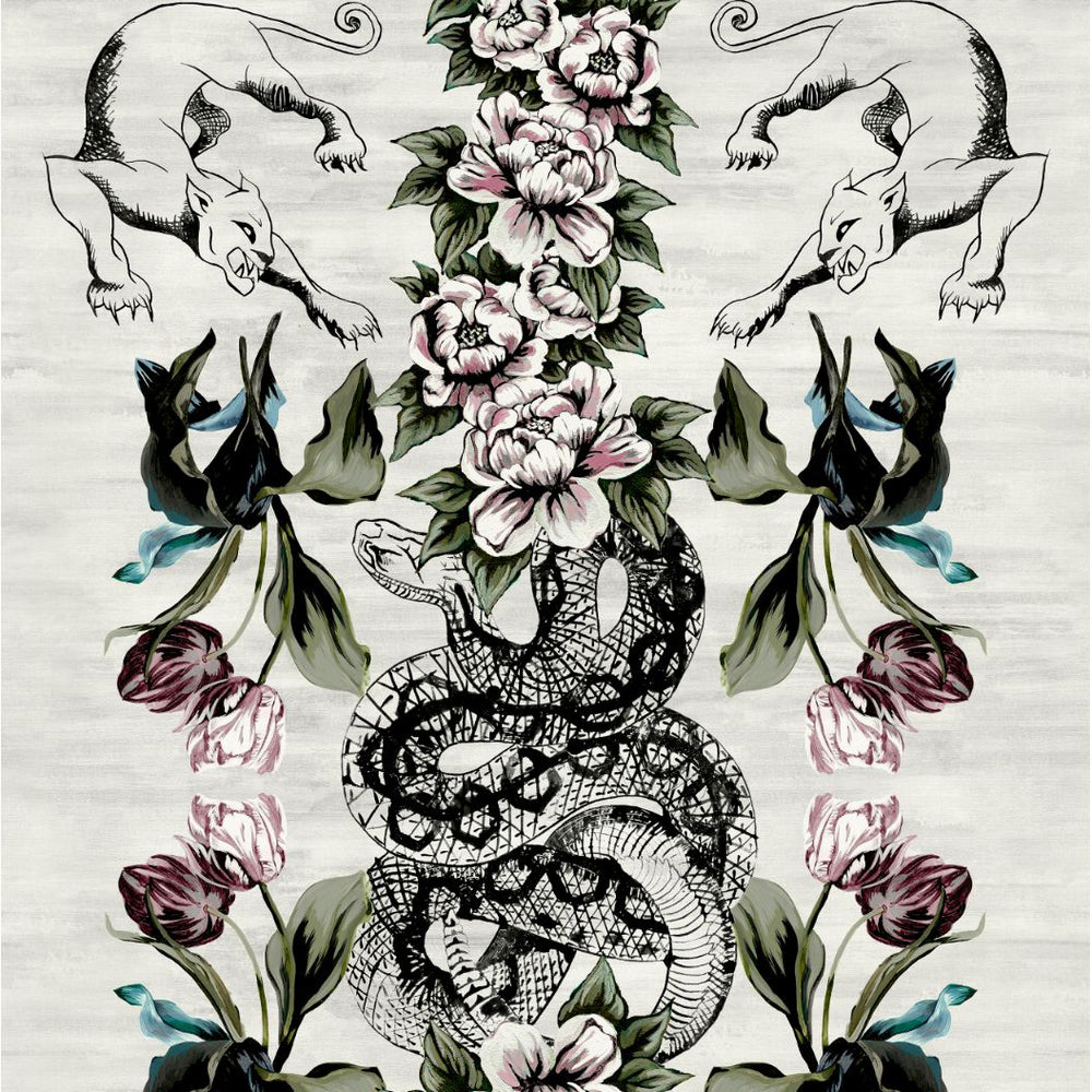 #haze Pardus Toile Wallpaper in Haze by The Vale London