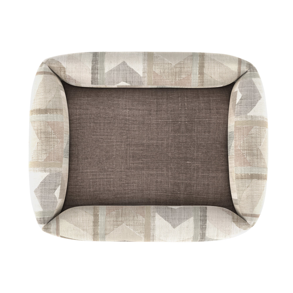 #timelesslinenacorn Sagitta Pooch Pad - Nougat with Timeless Linen Acorn inner fabric by The Vale London