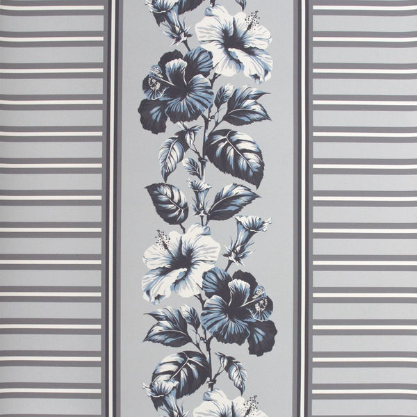 #blueberry Shaw Stripe Wallpaper in Blueberry by The Vale London