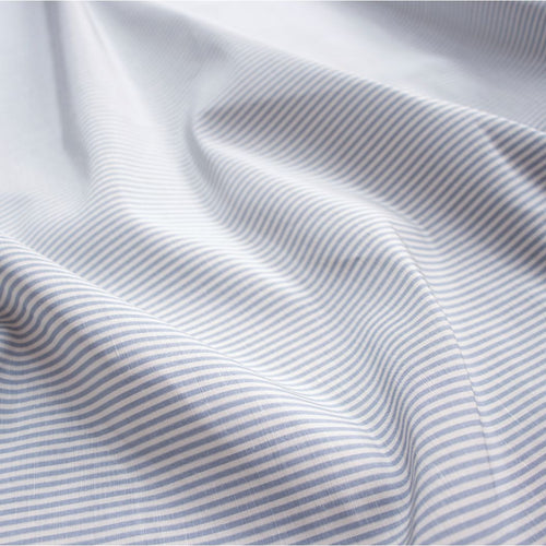 #porcelainblue Sloane Stripe fabric in Porcelain Blue by The Vale London