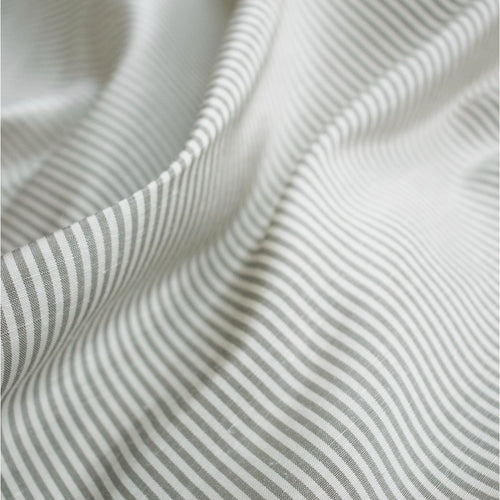 #willow Sloane Stripe fabric in Willow by The Vale London