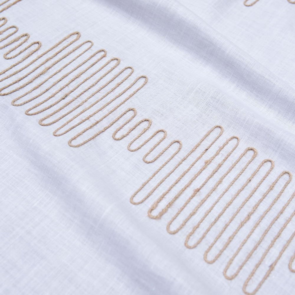 #lilac Squiggle fabric in Lilac by The Vale London