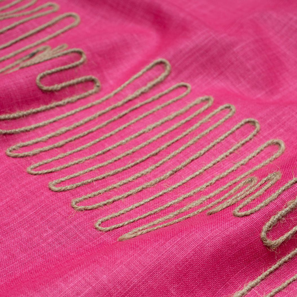 #magenta Squiggle fabric in Magenta by The Vale London