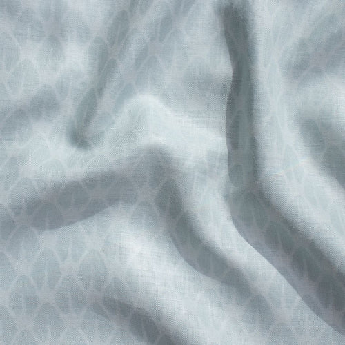#tranquil Serpent Scale Linen fabric in Tranquil by The Vale London