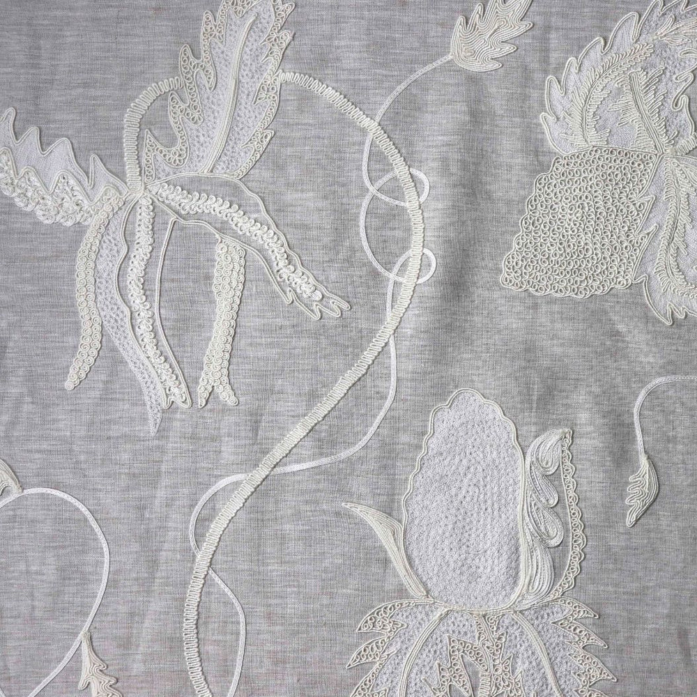 #cream Sugarbush fabric in Cream by The Vale London, alternate view