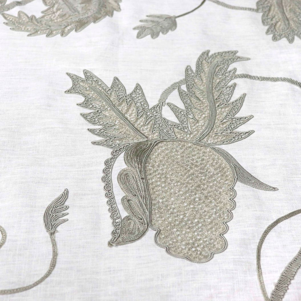 #silver Sugarbush fabric in Silver by The Vale London