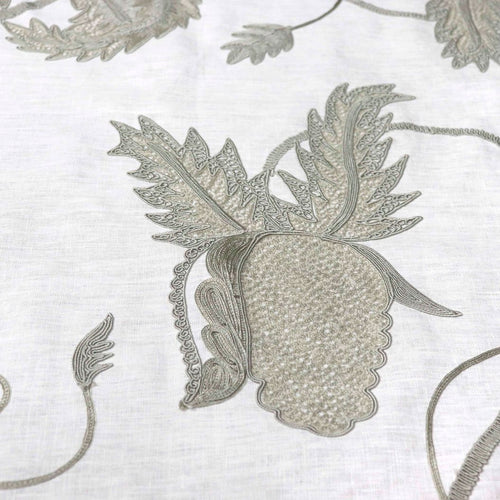 #silver Sugarbush fabric in Silver by The Vale London