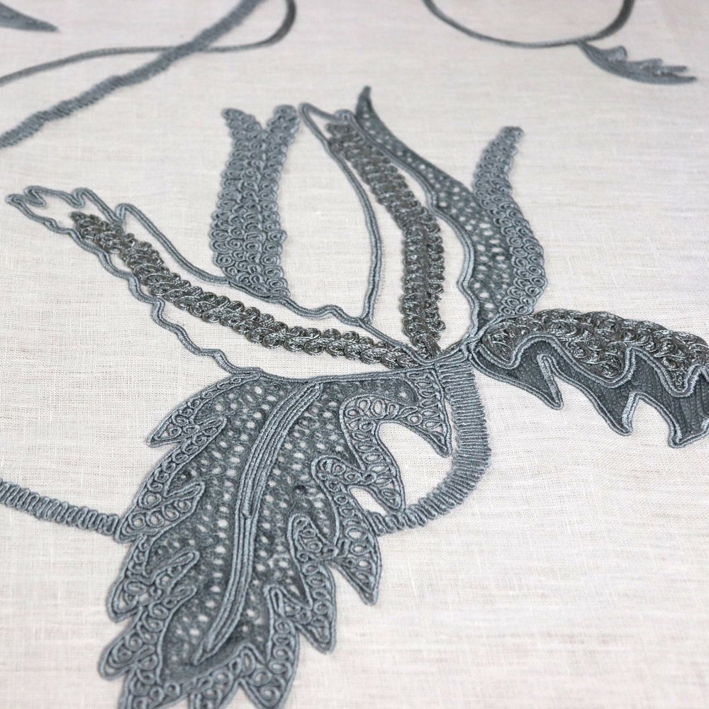 #pebble Sugarbush fabric in Pebble by The Vale London, alternate view