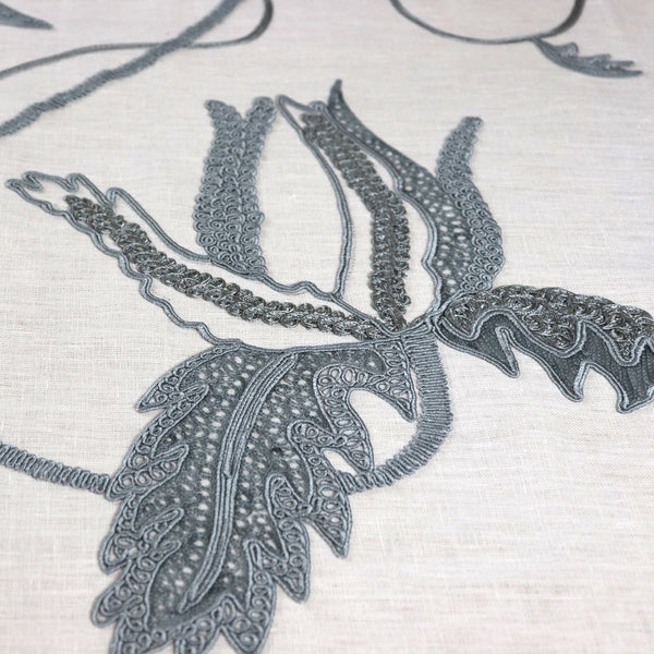#pebble Sugarbush fabric in Pebble by The Vale London, alternate view