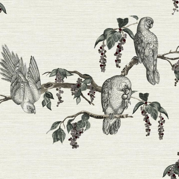 #berry Tassel Berry Wallcovering in Berry by The Vale London