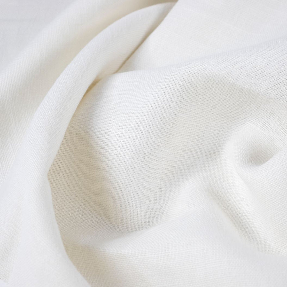 #pristine Timeless Linen fabric in Pristine by The Vale London