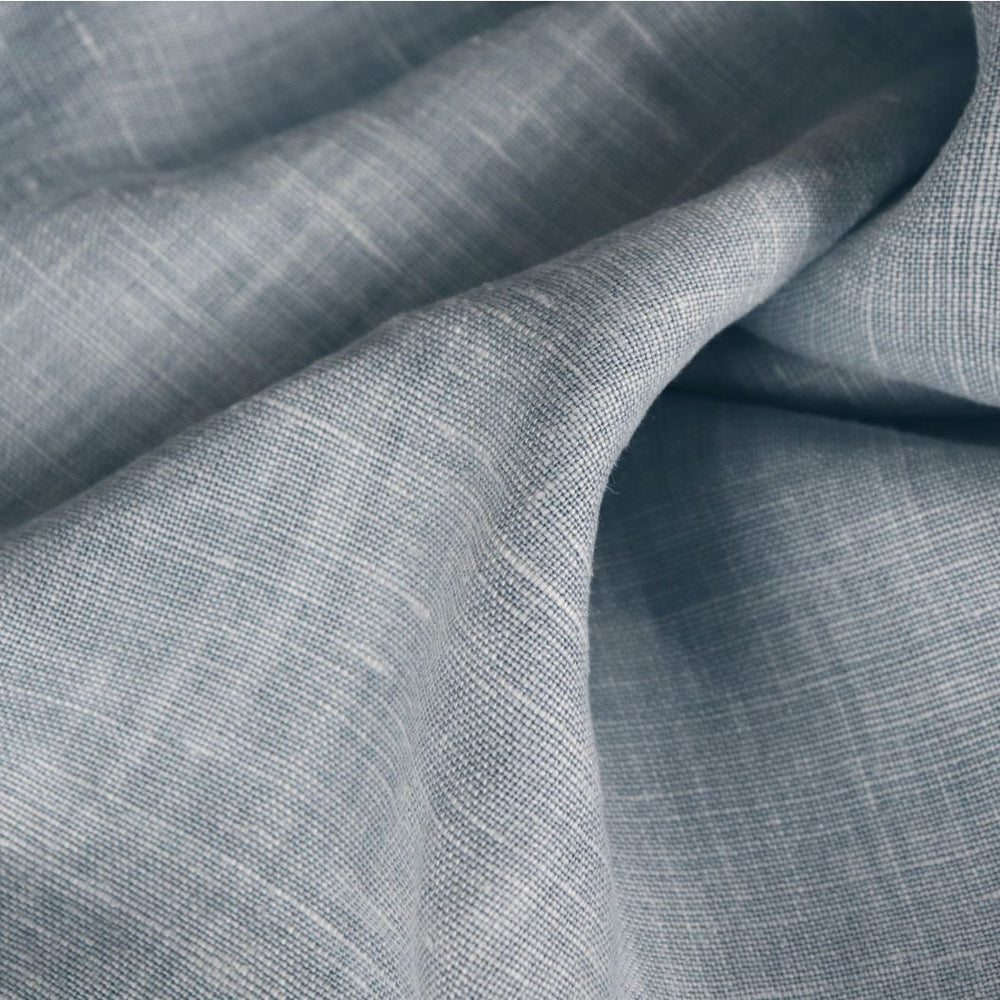 #pebble Timeless Linen fabric in Pebble by The Vale London