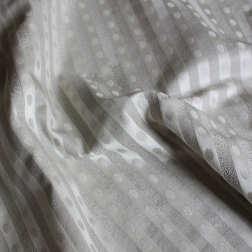 #silver Vale Stripe fabric in Silver by The Vale London