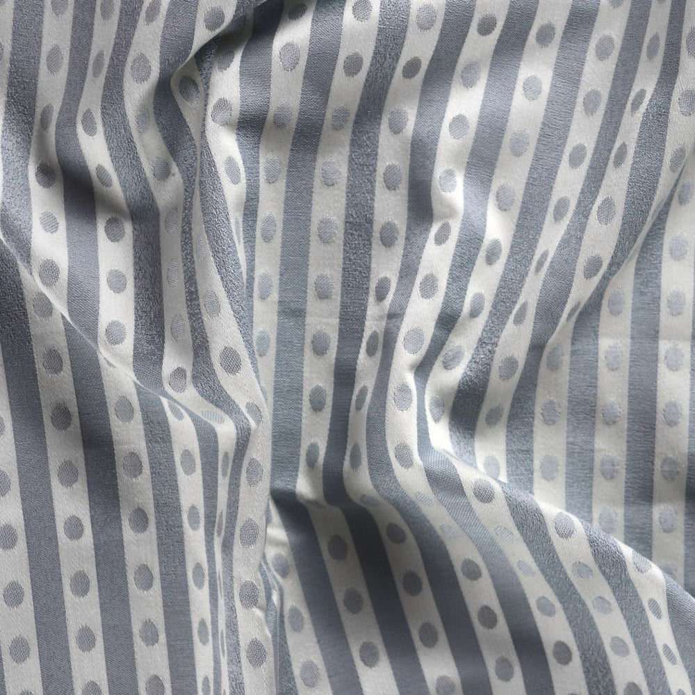 #pebble Vale Stripe fabric in Pebble by The Vale London